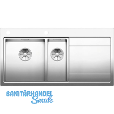 BLANCO 2D-Sp�le Divon II 6 S-IF Tropfteil rechts, Edelstahl