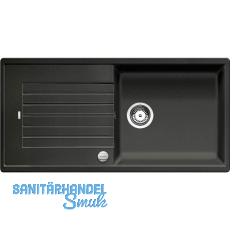 BLANCO Einbausp�le Zia XL 6 S Anthrazit mit Drehknopfgarnitur, reversibel