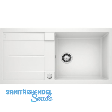 BLANCO Einbauspüle Metra XL 6 S Weiß mit Drehknopfgarnitur, reversibel BLANCO Einbauspüle Metra XL 6 S Weiß mit Drehknopfgarnitur, reversibel