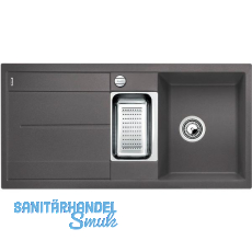 BLANCO Einbauspüle Metra 6 S Felsgrau mit Drehknopfgarnitur, reversibel BLANCO Einbauspüle Metra 6 S Felsgrau mit Drehknopfgarnitur, reversibel