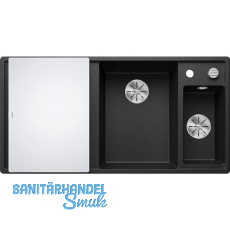 BLANCO Einbauspüle Axia III 6 S mit Glas Schneidbrett TT links Anthrazit BLANCO Einbauspüle Axia III 6 S mit Glas Schneidbrett TT links Anthrazit