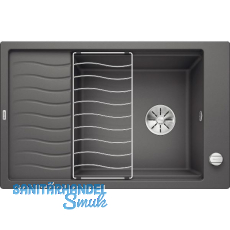 BLANCO Einbausp�le Elon XL 6 S mit InFino und Ablauffernb. Felsgrau, reversibel