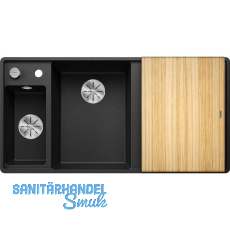 BLANCO fl�chenb�ndige Sp�le Axia III 6 S-F Anthrazit, ink. Eschebrett, TT rechts