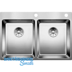 BLANCO 2D-Spüle Andano 340/340-IF/A mit Push Control Edelstahl BLANCO 2D-Spüle Andano 340/340-IF/A mit Push Control Edelstahl
