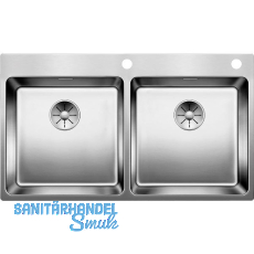 BLANCO 2D-Spüle Andano 400/400-IF/A mit Push Control Edelstahl BLANCO 2D-Spüle Andano 400/400-IF/A mit Push Control Edelstahl