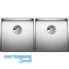BLANCO 2D-Sp�le Claron 400/400-IF Edelstahl Seidenglanz