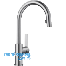 BLANCO K�chenarmatur Candor-S mit Schlauchauszug 525125 drucklos, Edelstahl