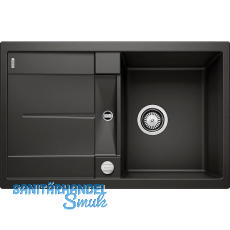 BLANCO Einbauspüle Metra 45 S mit Drehknopfgarnitur Schwarz, reversibel BLANCO Einbauspüle Metra 45 S mit Drehknopfgarnitur Schwarz, reversibel