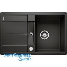 BLANCO fl�chenb�ndige Sp�le Metra 45 S-F Schwarz, reversibel