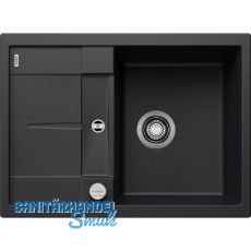 BLANCO Einbauspüle Metra 45 S Compact mit Drehknopfgarnitur Schwarz, reversibel BLANCO Einbauspüle Metra 45 S Compact mit Drehknopfgarnitur Schwarz, reversibel