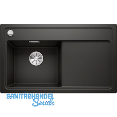 BLANCO Einbausp�le Zenar 45 S Schwarz, Tropfteil rechts