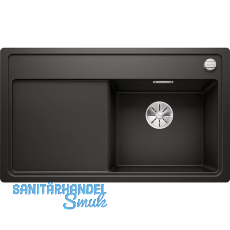 BLANCO fl�chenb�ndige Sp�le Zenar 45 S-F Schwarz, Tropfteil links