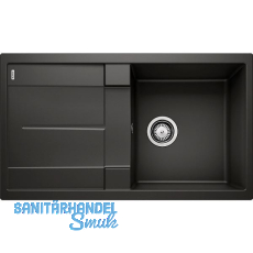 BLANCO Einbausp�le Metra 5 S mit Drehknopfgarnitur Schwarz, reversibel