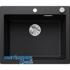 BLANCO Einbauspüle Pleon 6 mit Drehknopfgarnitur, Schwarz BLANCO Einbauspüle Pleon 6 mit Drehknopfgarnitur, Schwarz