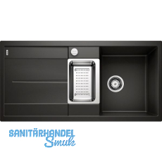 BLANCO Einbauspüle Metra 6 S mit Drehknopfgarnitur Schwarz, reversibel BLANCO Einbauspüle Metra 6 S mit Drehknopfgarnitur Schwarz, reversibel