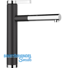 BLANCO Küchenarmatur Linee-S 526171 druckfest Schwarz/Chrom BLANCO Küchenarmatur Linee-S 526171 druckfest Schwarz/Chrom