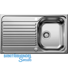 SOLIDO Einbausp�le Tipo 45 S Edelstahl naturfinish, mit Ablauffernbedienung