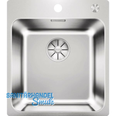 BLANCO 2D-Sp�le Solis 400-IF/A mit Armaturenbank Edelstahl