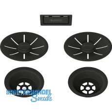 BLANCO Doppel Ab-und Überlaufset Black Edition BLANCO Doppel Ab-und Überlaufset Black Edition