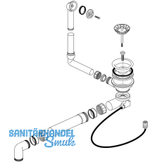 BLANCO Ab- und Überlaufgarnitur 1 x 3,5" 224821 BLANCO Ab- und Überlaufgarnitur 1 x 3,5" 224821