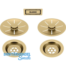 BLANCO Doppel Ab-und �berlaufset Satin Gold
