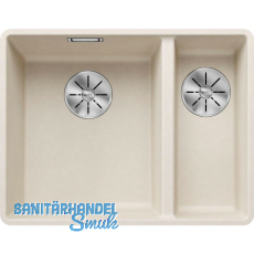 BLANCO flächenbündige Spüle Subline 340/160-F, Softweiß BLANCO flächenbündige Spüle Subline 340/160-F, Softweiß