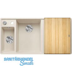BLANCO flächenbdg. Spüle Axia III 6 S-F inklusive Eschebrett Softweiß TT rechts BLANCO flächenbdg. Spüle Axia III 6 S-F inklusive Eschebrett Softweiß TT rechts