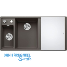 BLANCO Einbauspüle Axia III 6 S mit Glas Schneidbrett TT rechts Vulkangrau BLANCO Einbauspüle Axia III 6 S mit Glas Schneidbrett TT rechts Vulkangrau
