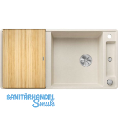 BLANCO flächenbündige Spüle Axia III XL 6 S-F Softweiß mit Esche Schneidbrett BLANCO flächenbündige Spüle Axia III XL 6 S-F Softweiß mit Esche Schneidbrett