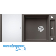 BLANCO fl�chenb�ndige Sp�le Axia III XL 6 S-F Vulkangrau mit Glas Schneidbrett