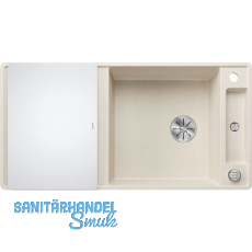 BLANCO fl�chenb�ndige Sp�le Axia III XL 6 S-F Softwei� mit Glas Schneidbrett