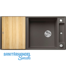 BLANCO Einbausp�le Axia III XL 6 S mit Esche Schneidbrett Vulkangrau, reversibel