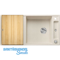 BLANCO Einbauspüle Axia III XL 6 S mit Esche Schneidbrett Softweiß, reversibel BLANCO Einbauspüle Axia III XL 6 S mit Esche Schneidbrett Softweiß, reversibel