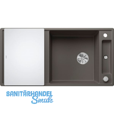 BLANCO Einbauspüle Axia III XL 6 S mit Glas Schneidbrett Vulkangrau, reversibel BLANCO Einbauspüle Axia III XL 6 S mit Glas Schneidbrett Vulkangrau, reversibel