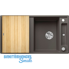 BLANCO Einbauspüle Axia III 5 S mit Esche Schneidbrett Vulkangrau, reversibel BLANCO Einbauspüle Axia III 5 S mit Esche Schneidbrett Vulkangrau, reversibel