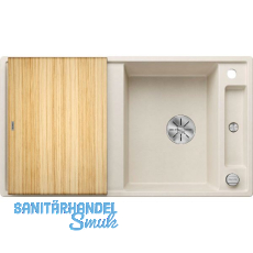 BLANCO Einbauspüle Axia III 5 S mit Esche Schneidbrett Softweiß, reversibel BLANCO Einbauspüle Axia III 5 S mit Esche Schneidbrett Softweiß, reversibel