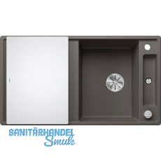 BLANCO Einbauspüle Axia III 5 S mit Glas Schneidbrett Vulkangrau, reversibel BLANCO Einbauspüle Axia III 5 S mit Glas Schneidbrett Vulkangrau, reversibel