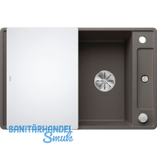 BLANCO flächenbündige Spüle Axia III 45 S-F Vulkangrau, inkl. Glas Schneidbrett BLANCO flächenbündige Spüle Axia III 45 S-F Vulkangrau, inkl. Glas Schneidbrett