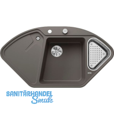 BLANCO flächenbündige Eckspüle Delta II-F, Vulkangrau BLANCO flächenbündige Eckspüle Delta II-F, Vulkangrau