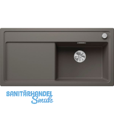BLANCO Einbausp�le Zenar XL 6 S Vulkangrau, Tropfteil links