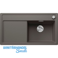 BLANCO flächenbündige Spüle Zenar 5 S-F Vulkangrau, Tropfteil links BLANCO flächenbündige Spüle Zenar 5 S-F Vulkangrau, Tropfteil links