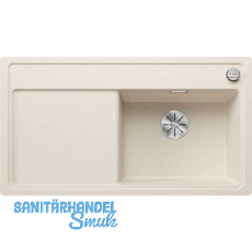 BLANCO fl�chenb�ndige Sp�le Zenar 5 S-F Softwei�, Tropfteil links