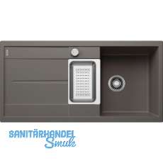 BLANCO Einbauspüle Metra 6 S Vulkangrau mit Drehknopfgarnitur, reversibel BLANCO Einbauspüle Metra 6 S Vulkangrau mit Drehknopfgarnitur, reversibel