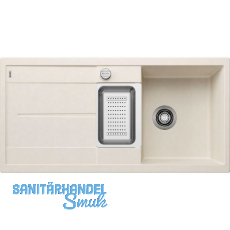 BLANCO Einbausp�le Metra 6 S Softwei� mit Drehknopfgarnitur, reversibel