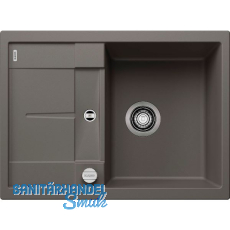 BLANCO Einbausp�le Metra 45 S Compact Vulkangrau mit Drehknopfgarnitur, rev.
