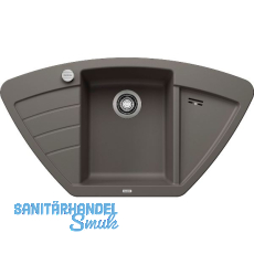 BLANCO Eck-Einbauspüle Zia 9 E mit Drehknopf Vulkangrau BLANCO Eck-Einbauspüle Zia 9 E mit Drehknopf Vulkangrau