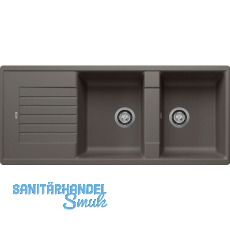 BLANCO Einbausp�le Zia 8 S ohne Drehknopf Vulkangrau, reversibel