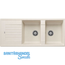 BLANCO Einbausp�le Zia 8 S ohne Drehknopf Softwei�, reversibel