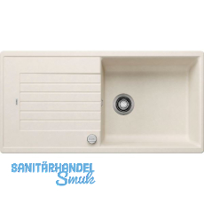 BLANCO Einbausp�le Zia XL 6 S mit Drehknopfgarnitur Softwei�, reversibel