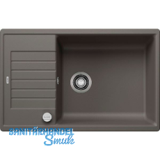 BLANCO Einbausp�le Zia XL 6 S Compact Vulkangrau mit Drehknopfgarnitur, rev.
